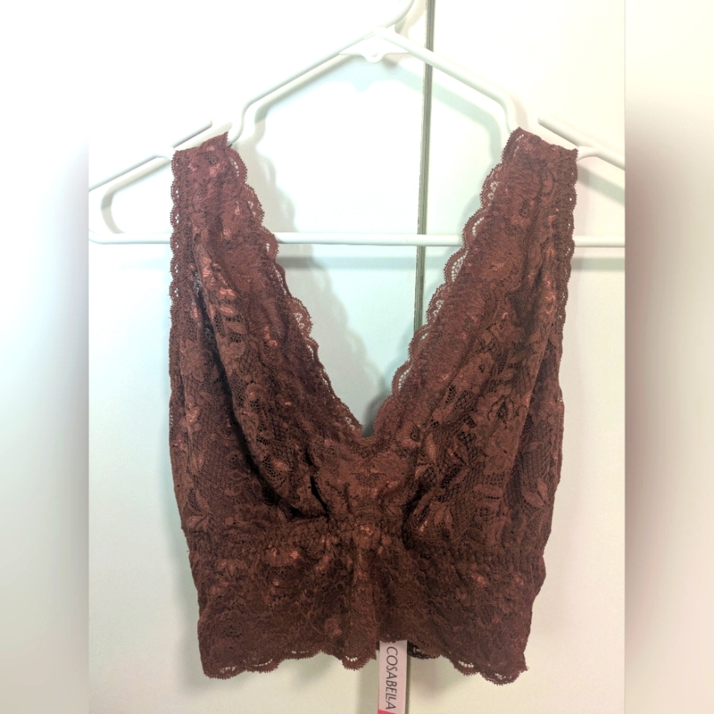 Never Say Never Cosabella Italian Lace Wireless Long Line Bra